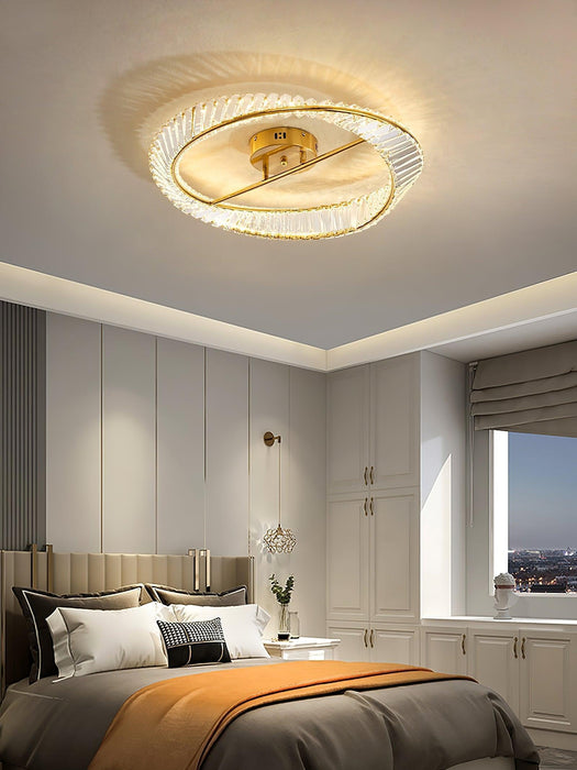 Crystal Rings Ceiling Lamp-DWHOME