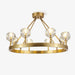 Crystal Round Golden Chandelier-DWHOME