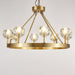 Crystal Round Golden Chandelier-DWHOME