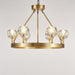 Crystal Round Golden Chandelier-DWHOME