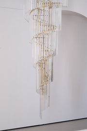 Crystal Spiral Chandelier-DWHOME