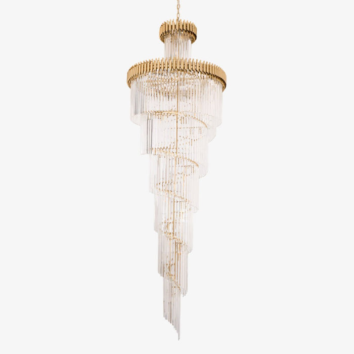 Crystal Spiral Chandelier-DWHOME