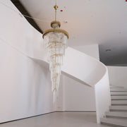 Crystal Spiral Chandelier-DWHOME