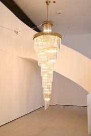 Crystal Spiral Chandelier-DWHOME