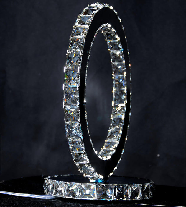 Crystal Rings Table Lamp-DWHOME