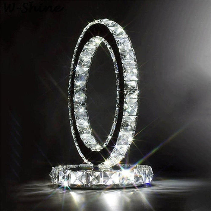 Crystal Rings Table Lamp-DWHOME
