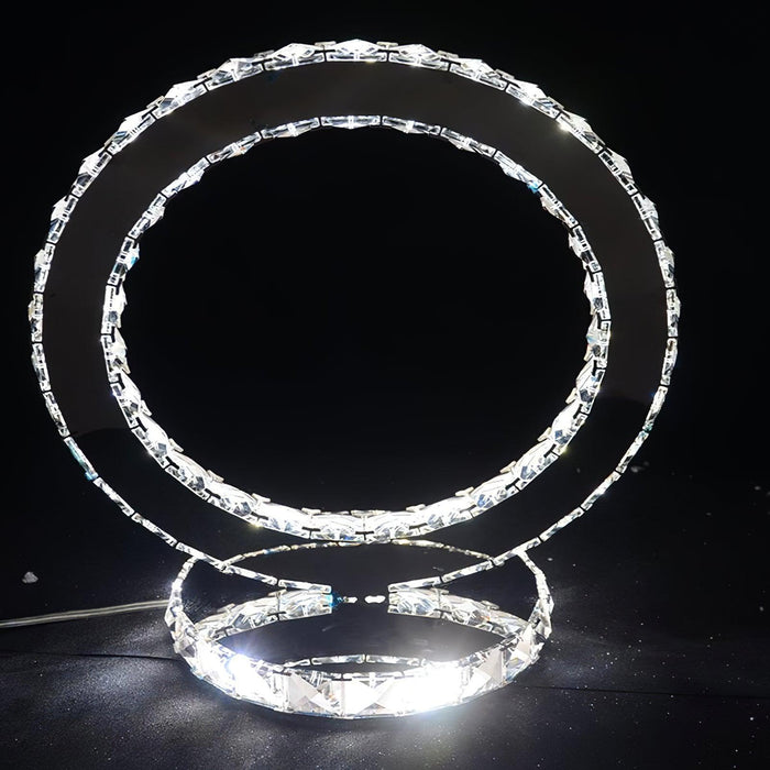 Crystal Rings Table Lamp-DWHOME