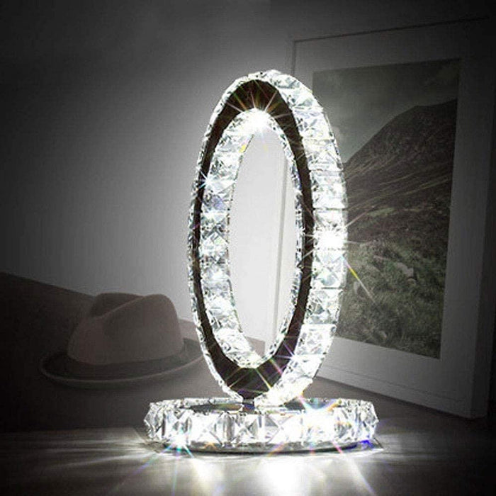 Crystal Rings Table Lamp-DWHOME
