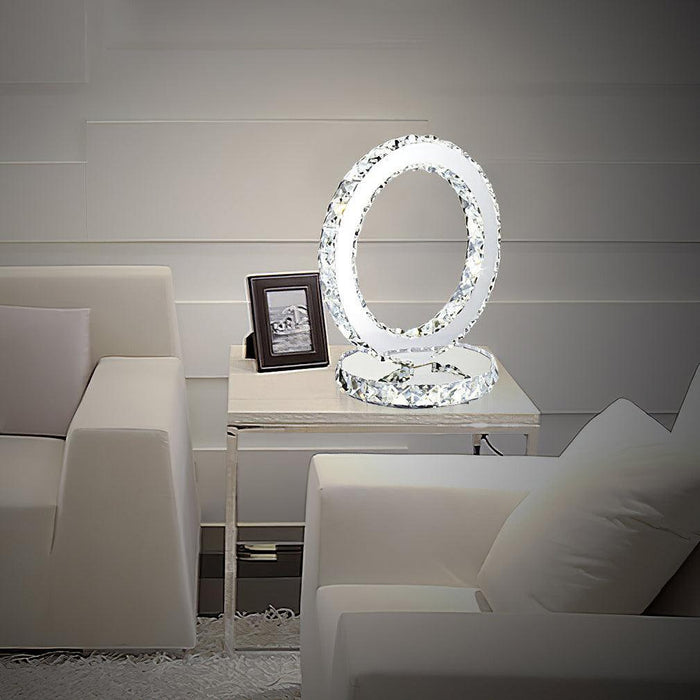 Crystal Rings Table Lamp-DWHOME