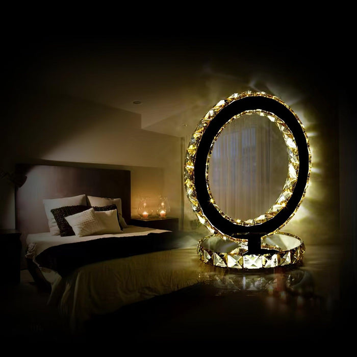 Crystal Rings Table Lamp-DWHOME