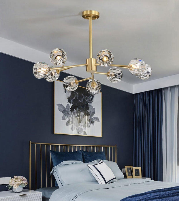 Crystal Ball Round Cluster Chandelier - DWHOME