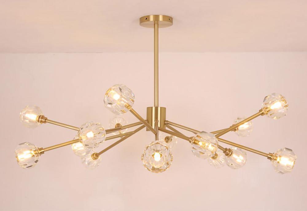 Crystal Ball Round Cluster Chandelier - DWHOME