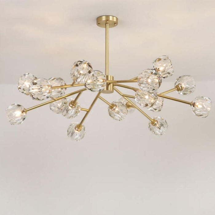 Crystal Ball Round Cluster Chandelier - DWHOME