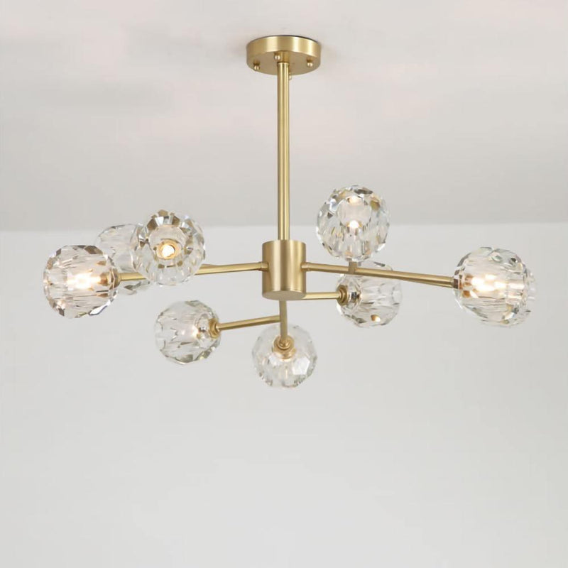 Boule de Cristal Lustre Rond Cluster-DWHOME