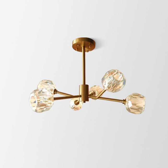 Crystal Ball Round Cluster Chandelier - DWHOME