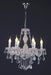 White Megan Crystal Chandelier-DWHOME