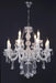 White Megan Crystal Chandelier-DWHOME