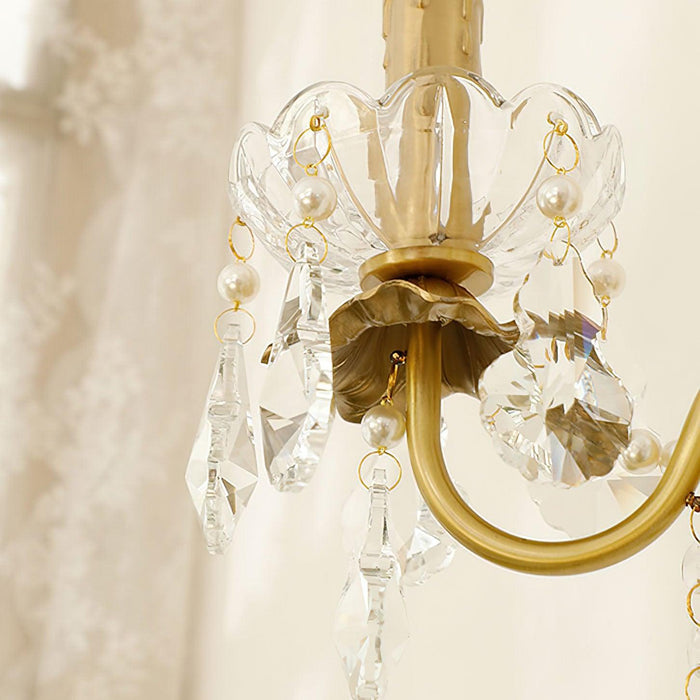Crystal Pearl Chain Wall Lamp-DWHOME
