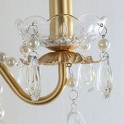 Crystal Pearl Chain Wall Lamp-DWHOME