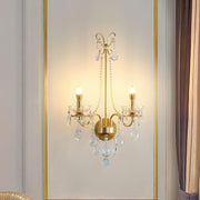 Crystal Pearl Chain Wall Lamp-DWHOME