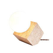 Cube Stone Table Lamp-DWHOME
