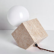 Cube Stone Table Lamp-DWHOME