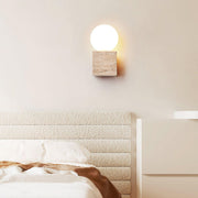 Cube Stone Wall Lamp-DWHOME