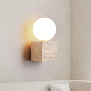 Cube Stone Wall Lamp-DWHOME