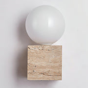 Cube Stone Wall Lamp-DWHOME