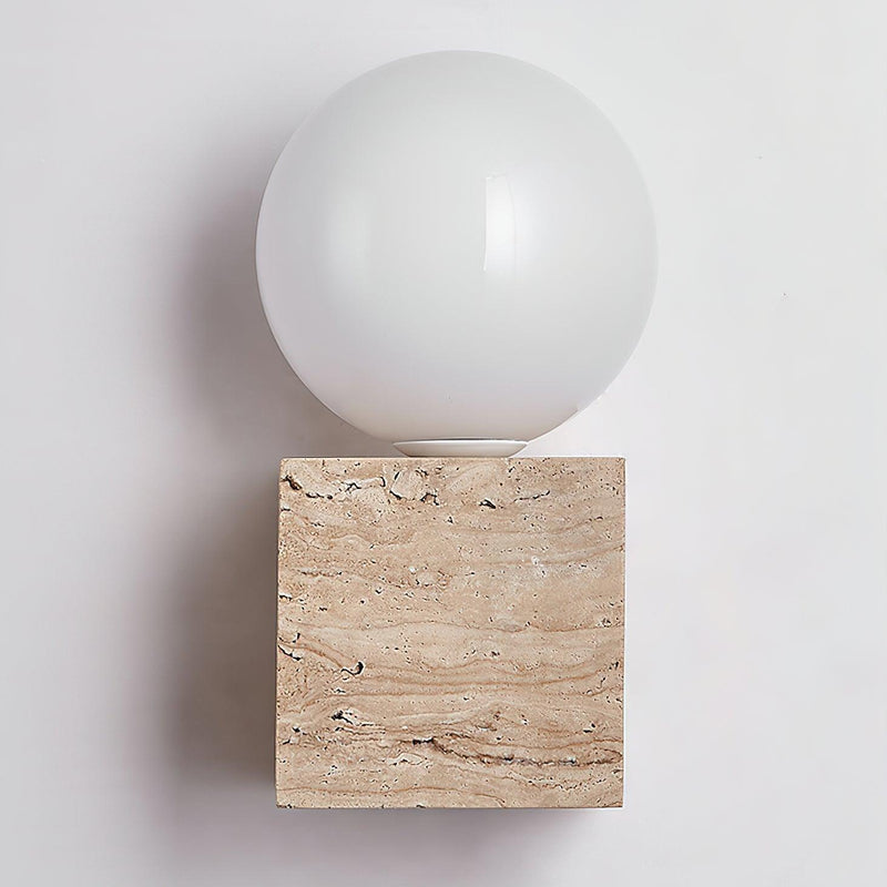 Cube Stone Wall Lamp-DWHOME