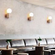 Cube Stone Wall Lamp-DWHOME