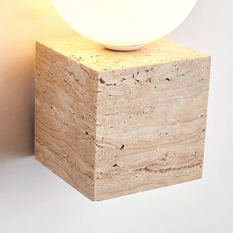 Cube Stone Wall Lamp-DWHOME