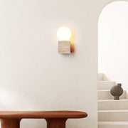 Cube Stone Wall Lamp-DWHOME