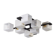 Cubist Alabaster Cluster Ceiling Lamp-DWHOME