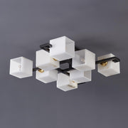 Cubist Alabaster Cluster Ceiling Lamp-DWHOME