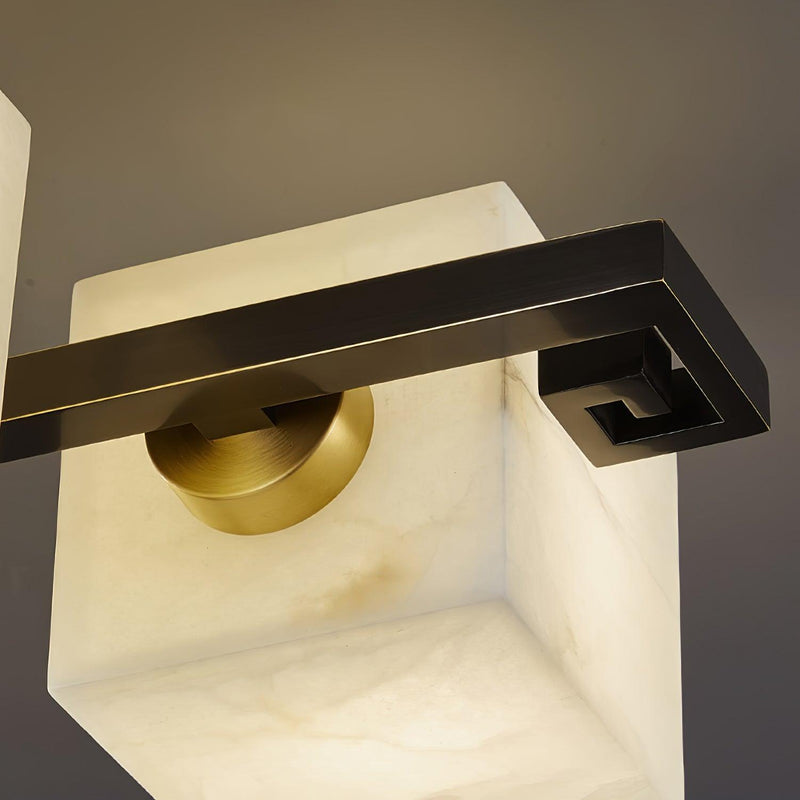 Cubist Alabaster Cluster Ceiling Lamp-DWHOME