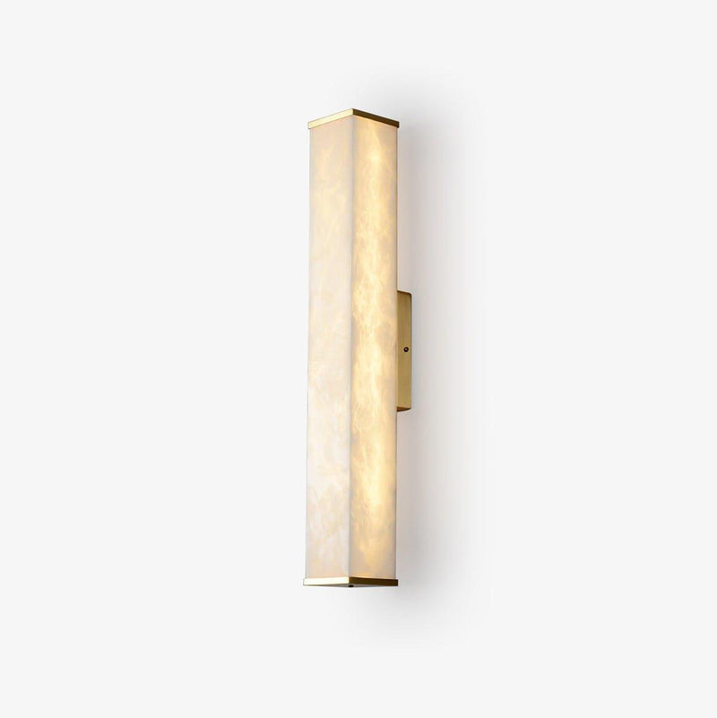 Cuboid Alabaster Wall Light-DWHOME