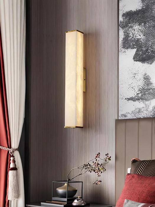 Cuboid Alabaster Wall Light - DWHOME