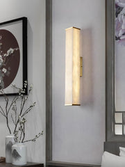 Cuboid Alabaster Wall Light-DWHOME