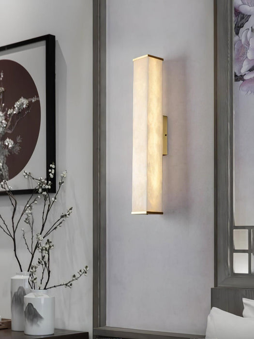 Cuboid Alabaster Wall Light - DWHOME