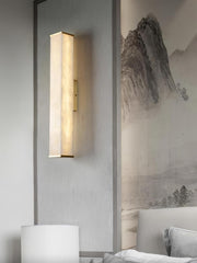 Cuboid Alabaster Wall Light-DWHOME