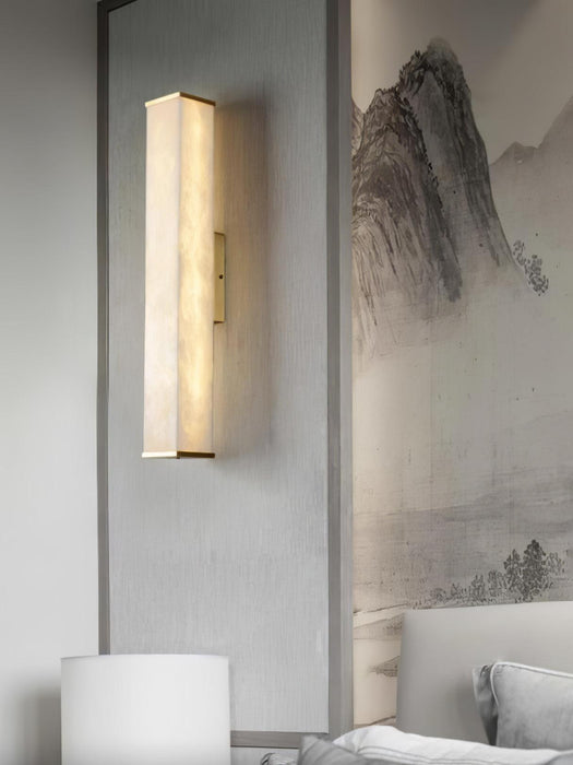 Cuboid Alabaster Wall Light - DWHOME