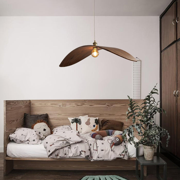 Curve Wooden Pendant Lamp-DWHOME