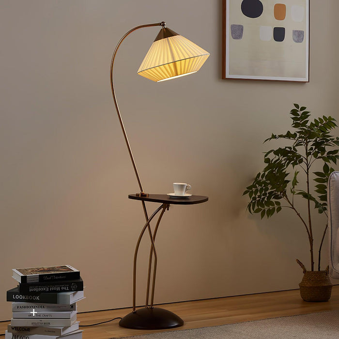 Curve With Table Floor Lamp - DWHOME