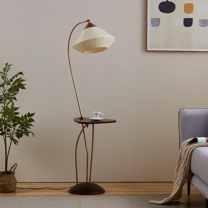 Curve With Table Floor Lamp - DWHOME