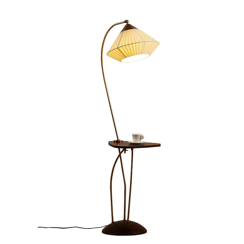 Curve With Table Floor Lamp-DWHOME