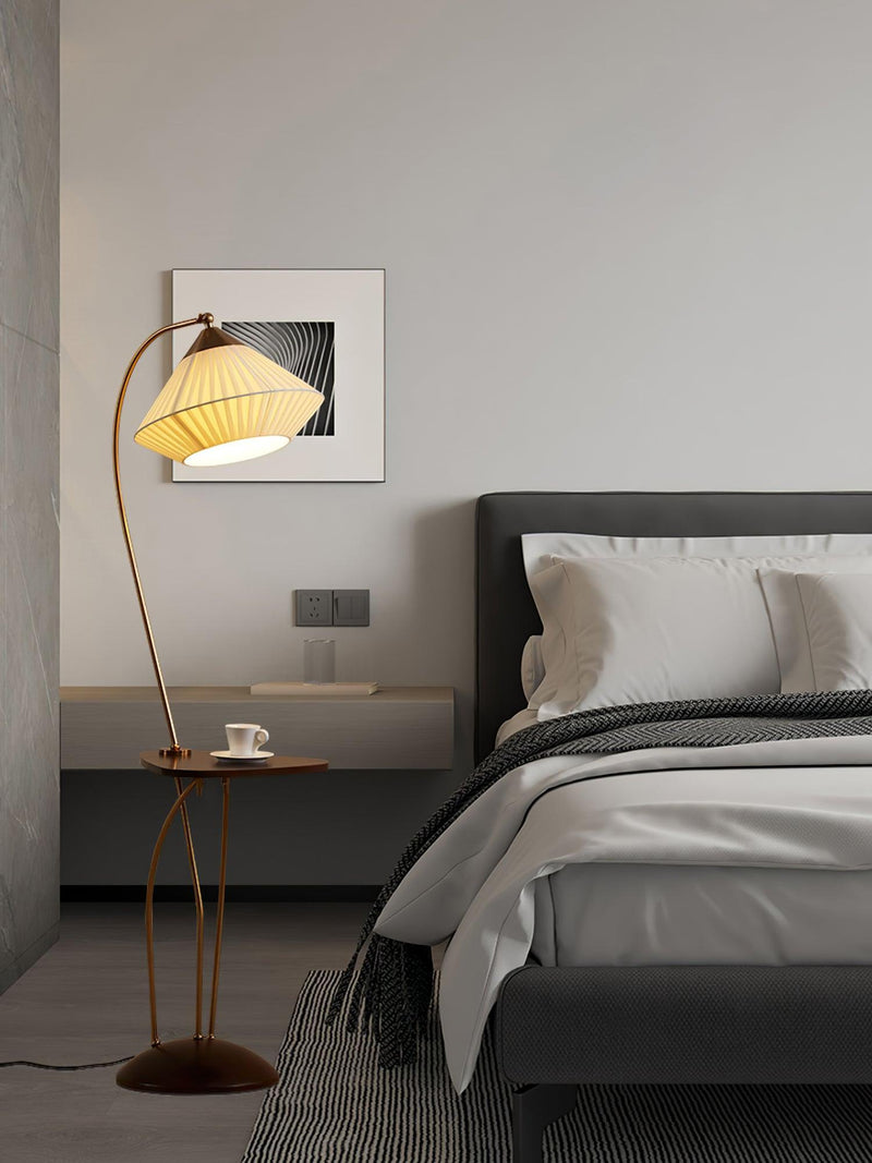Curve With Table Floor Lamp-DWHOME