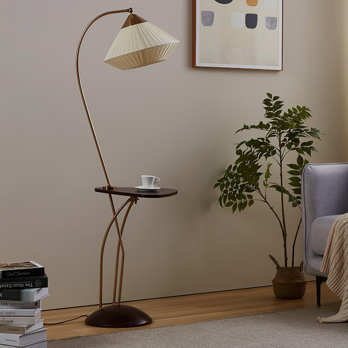 Curve With Table Floor Lamp - DWHOME