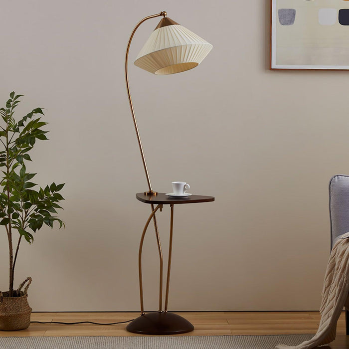 Curve With Table Floor Lamp - DWHOME