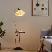 Curve With Table Floor Lamp-DWHOME